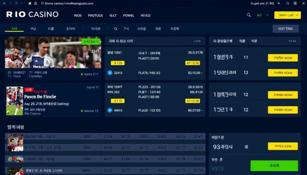 리오카지노 스포츠 베팅 인터페이스 리오카지노 스포츠 베팅 인터페이스
